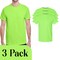 Gildan Adult's Heavy Cotton T-Shirt , Short Sleeve Neon Green Craft Multi Pack Shirt